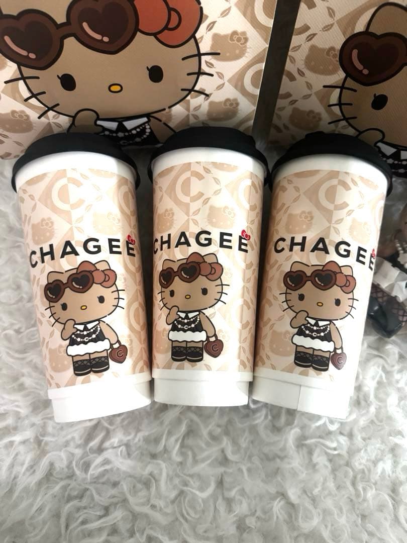 【海外限定】CHAGEE × ハローキティ 日焼けキティ お顔厳選 6点セット