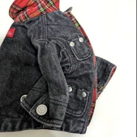 激レア✨️アトリエgg ヴィンテージ デニム シャツ ジャケット 犬服 ０〜１