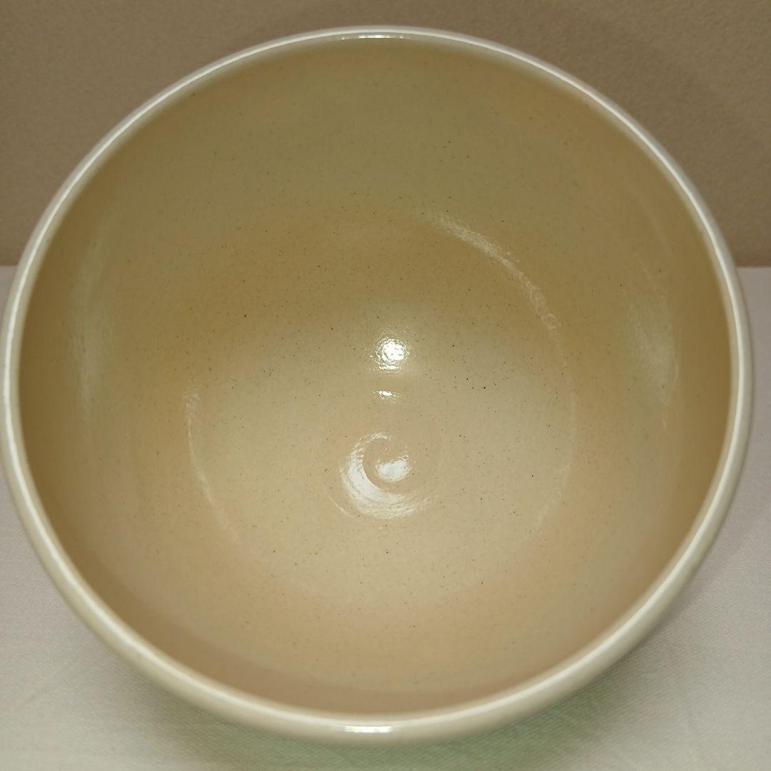 通次阿山作　色絵芽生え茶碗