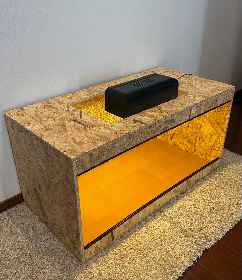 OSBボード製 飼育ケージ 90×45×45 サイズオーダー可　爬虫類　小動物