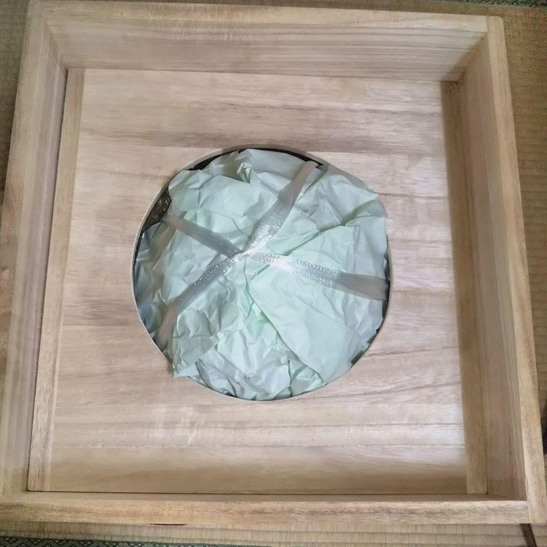 お値下げ☆新品 未使用商品【茶道具 茶釜 】真形釜漆 茶道具 箱書きあり木箱付き