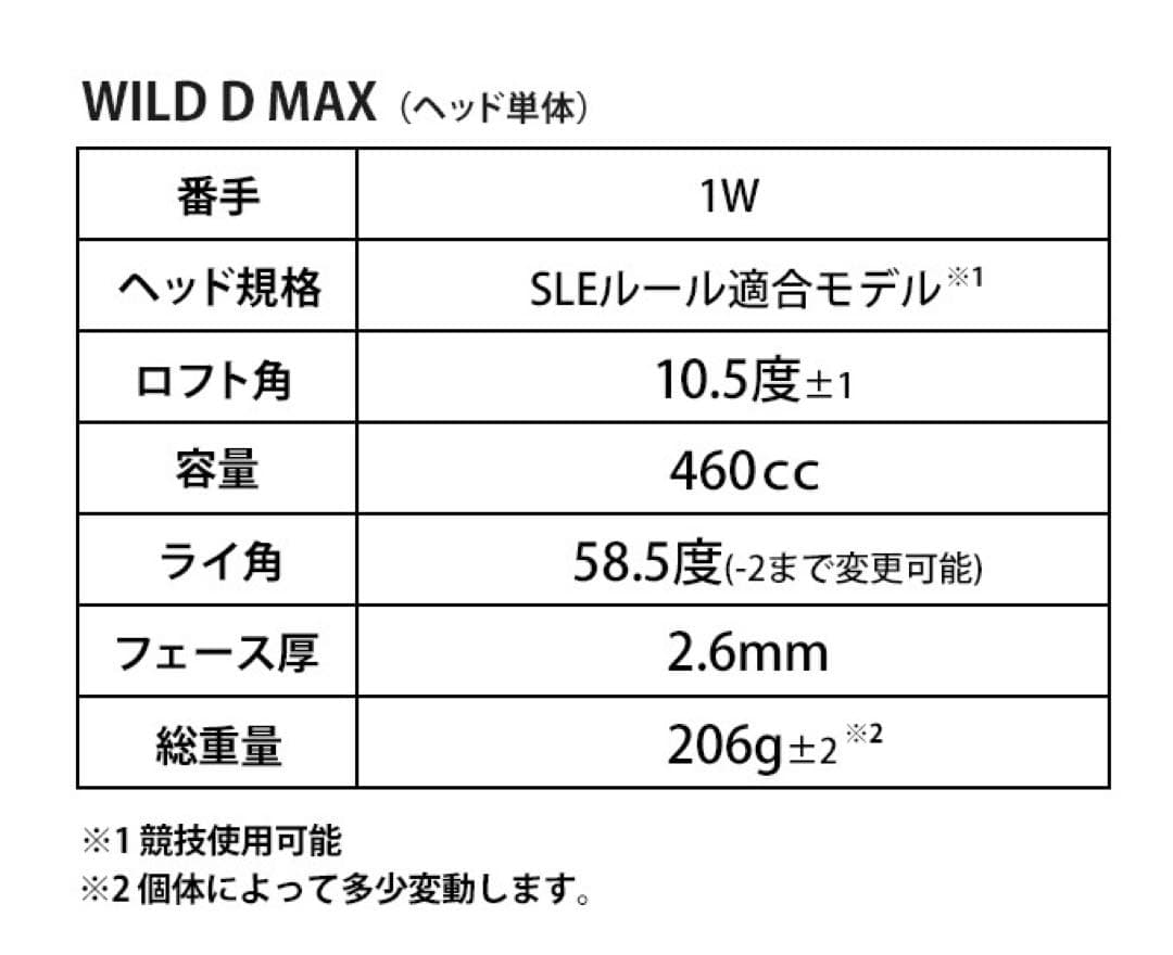 【ヘッドのみ】激飛びカチャ付ドラコンヘッド新登場★ワークスゴルフ D-MAX