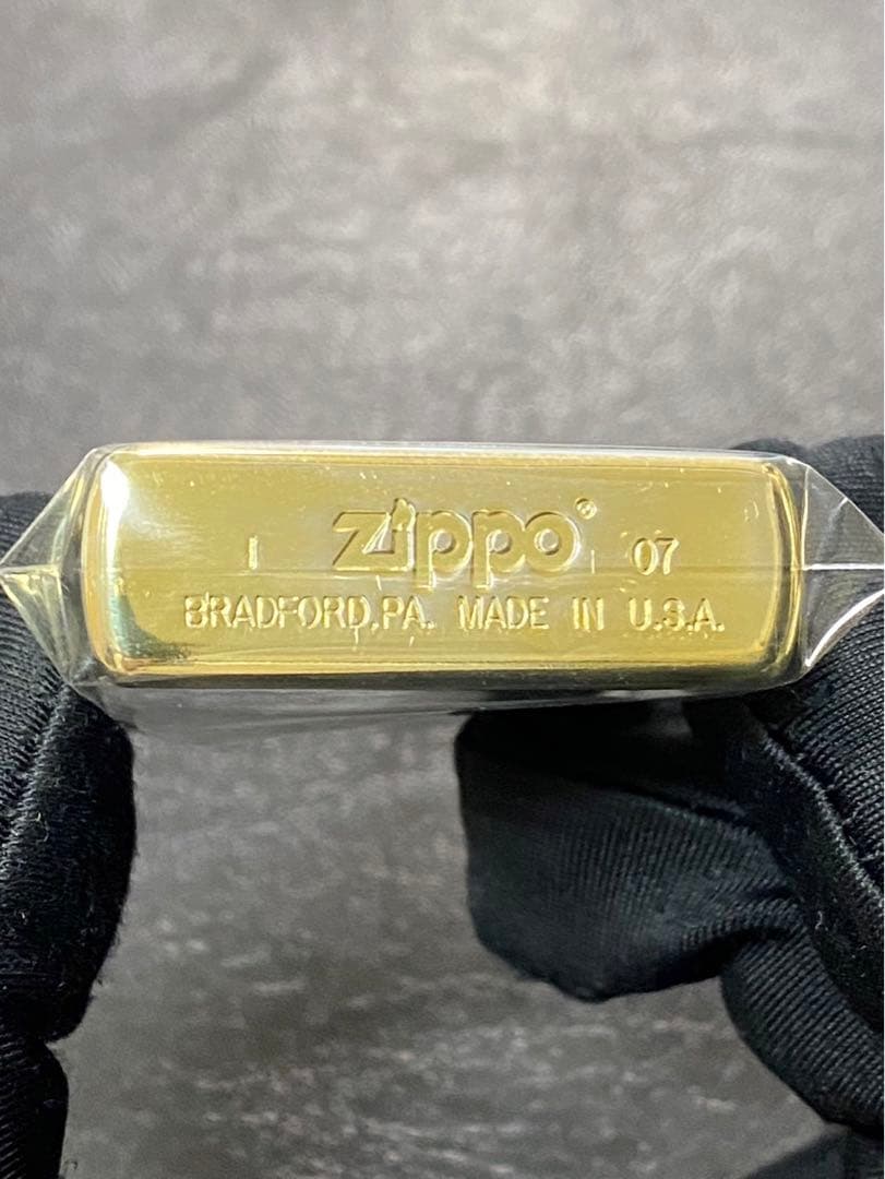 zippo ウィンディ 4面ゴールド 前面ゴールド刻印 2007年製