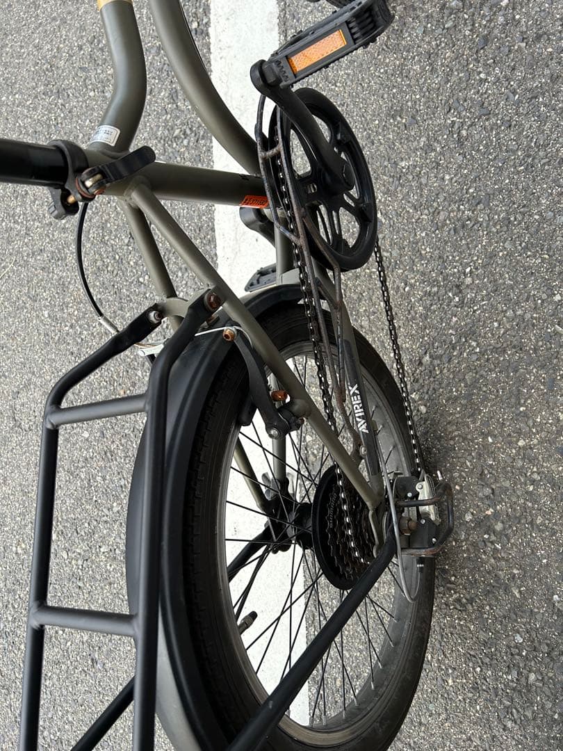 アビレックスAVIREXミニベロ ’AV-206MX BMX風小径車　オリーブ