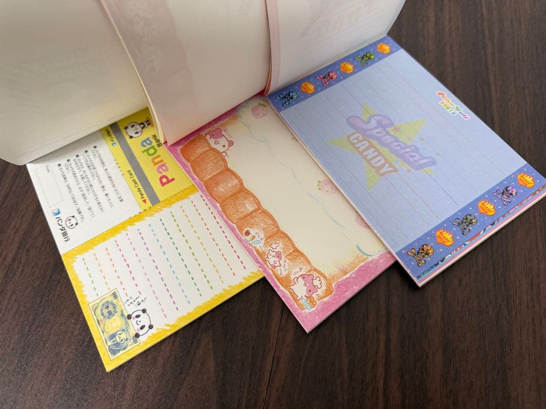 【入手困難】メモ帳　平成　ハムベリーちゃん　パンダ銀行　みかんぼうや