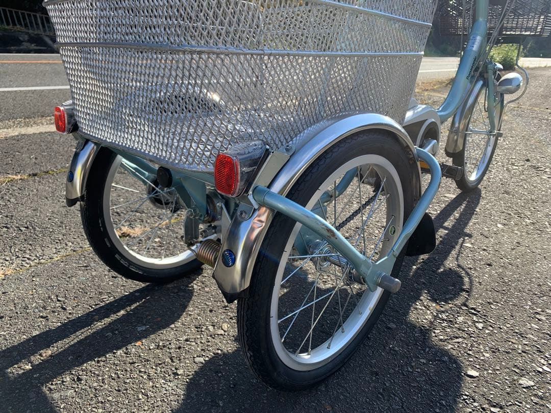 【動作確認済】送料無料 Panasonic 電動アシスト三輪自転車12Ah