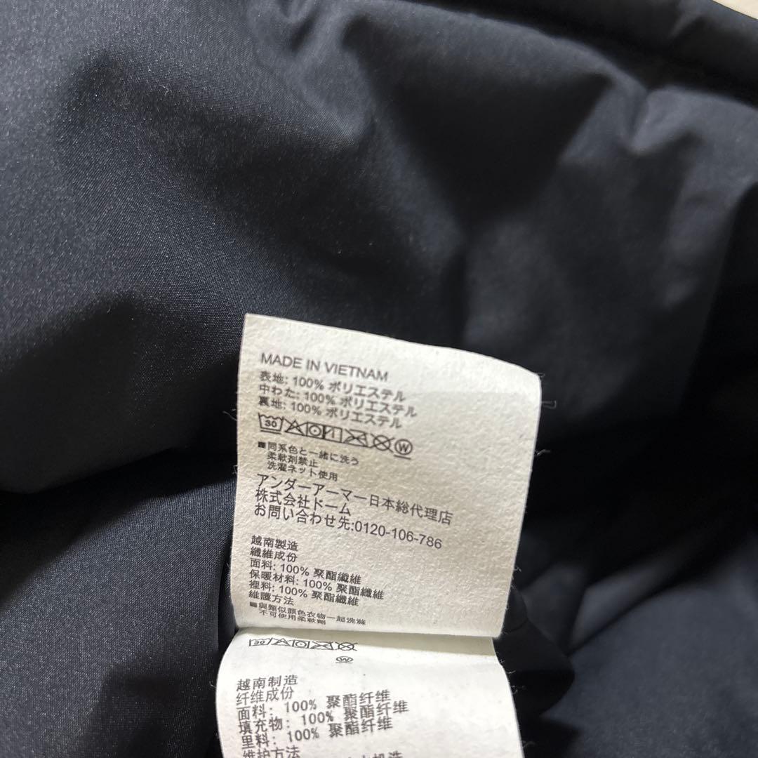 アンダーアーマー　UAインサレーテッド ロングコート フーディー　ブラック