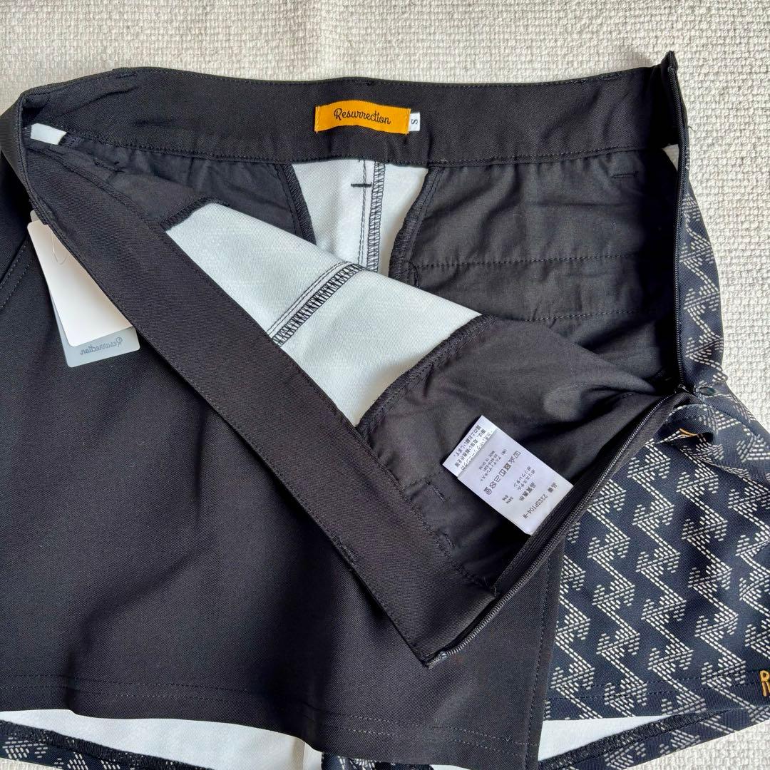 【Sサイズ】レザレクション 半袖ポロシャツ ショートパンツ ブラック上下セット