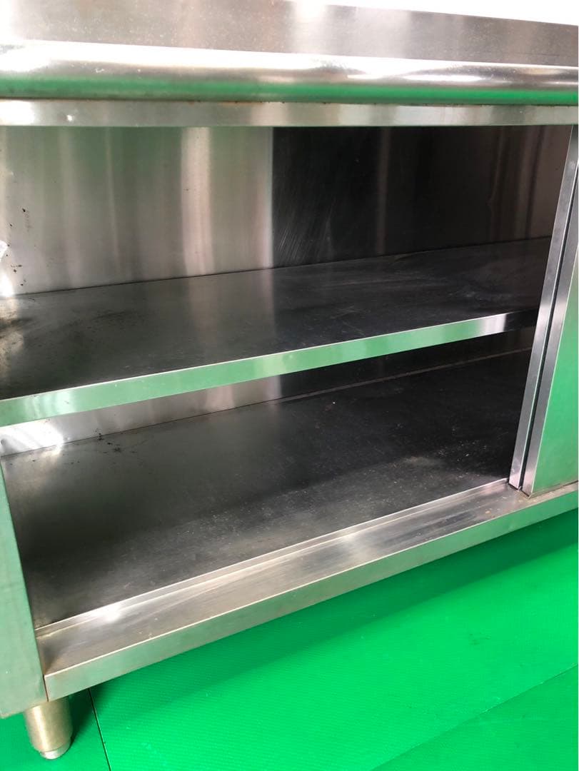 ☆地域限定送料無料☆キャビネットテーブル　幅1700 ステンレス　業務用