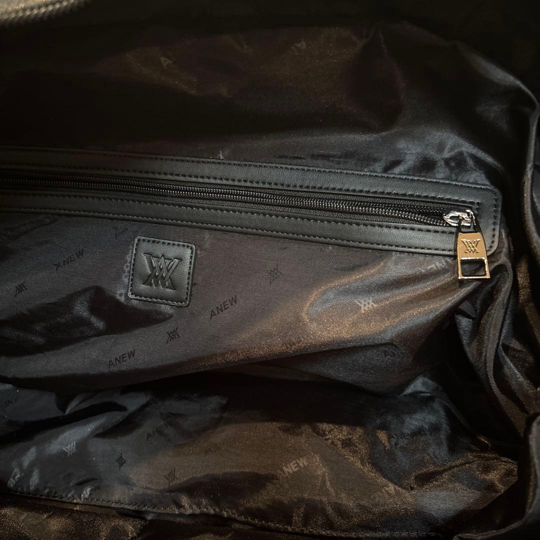 【美品】ANEW アニュー ゴルフバッグ　黒　ボストンバッグ　不織布つき