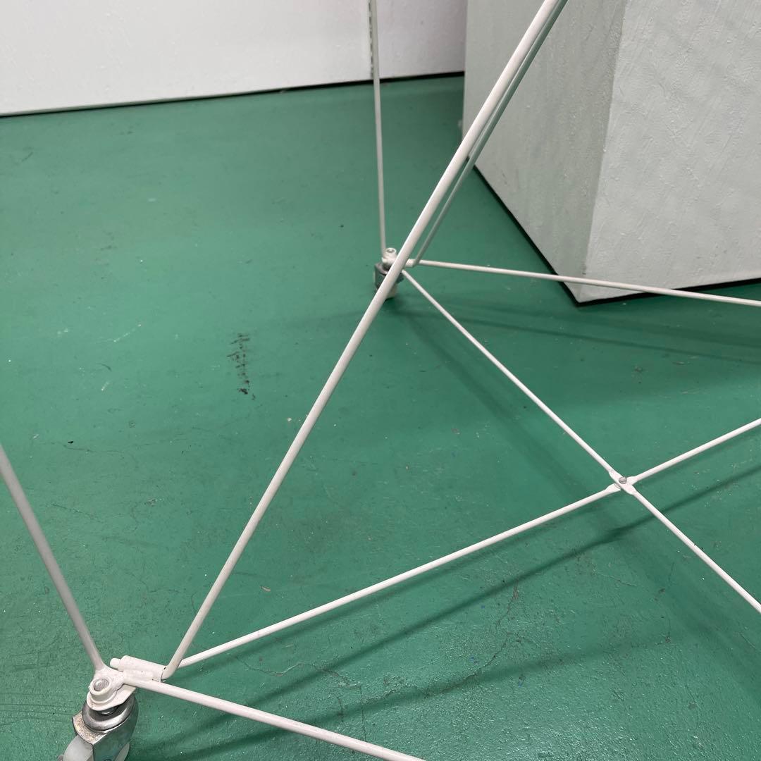 超美品！　バスケットワゴン　ホワイト　60cm 店舗用　4台セット