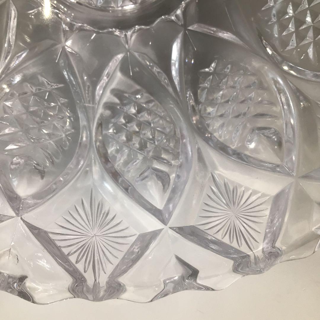 Ｐ４４８　水指　『清昌堂造』『江戸切子』『ガラス水指』『義山鉢』　紙箱　茶道具