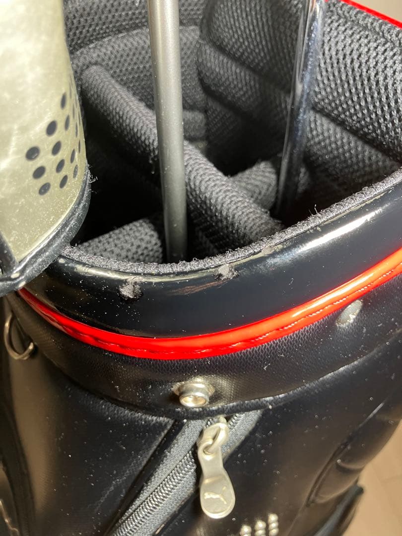 Puma キャディバッグ ブラック/レッド