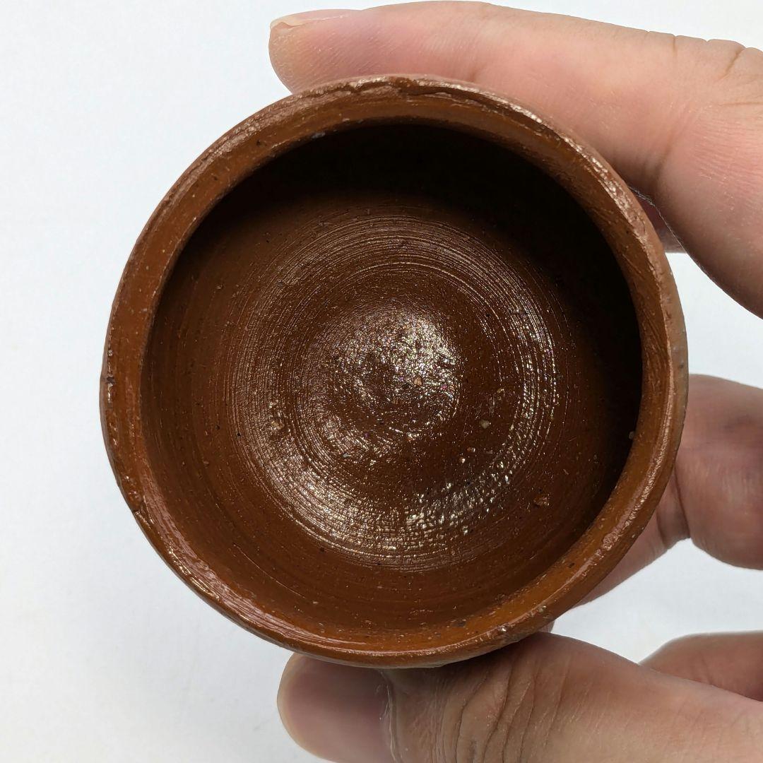 人間国宝 藤原啓 備前焼 馬上杯 共箱共布栞 酒器 食器 酒盃 酒杯 ぐい呑み