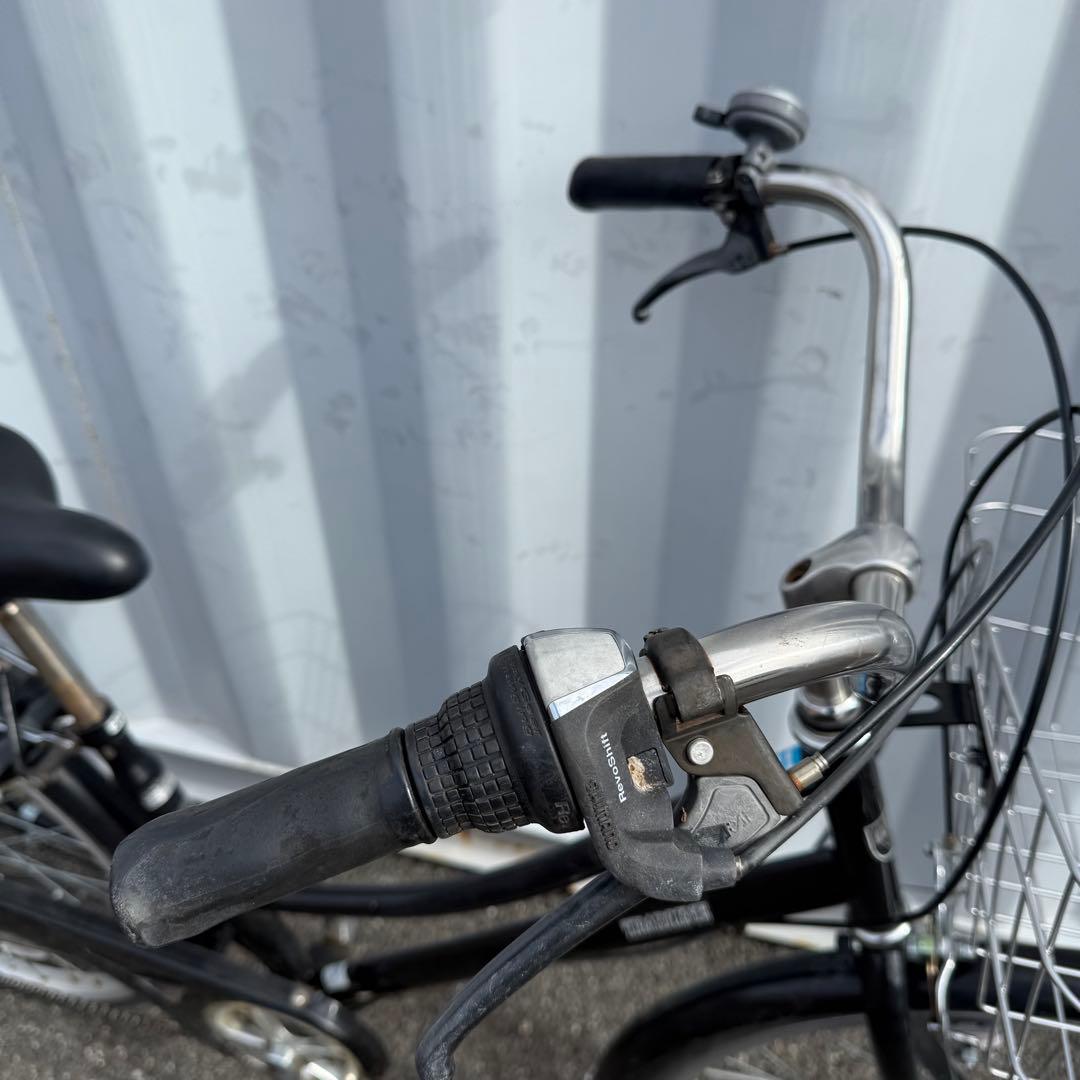 みき　街乗り用自転車 26インチ カゴ/鍵/オートライト/6段変速付