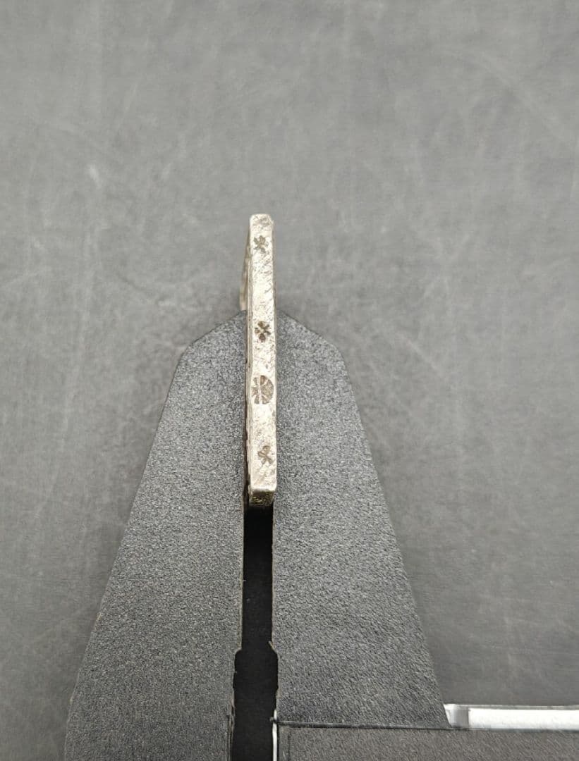 激レア　エラー　一分銀　銀座常是　天保一分銀　比重: 10.4 重量約8.6g