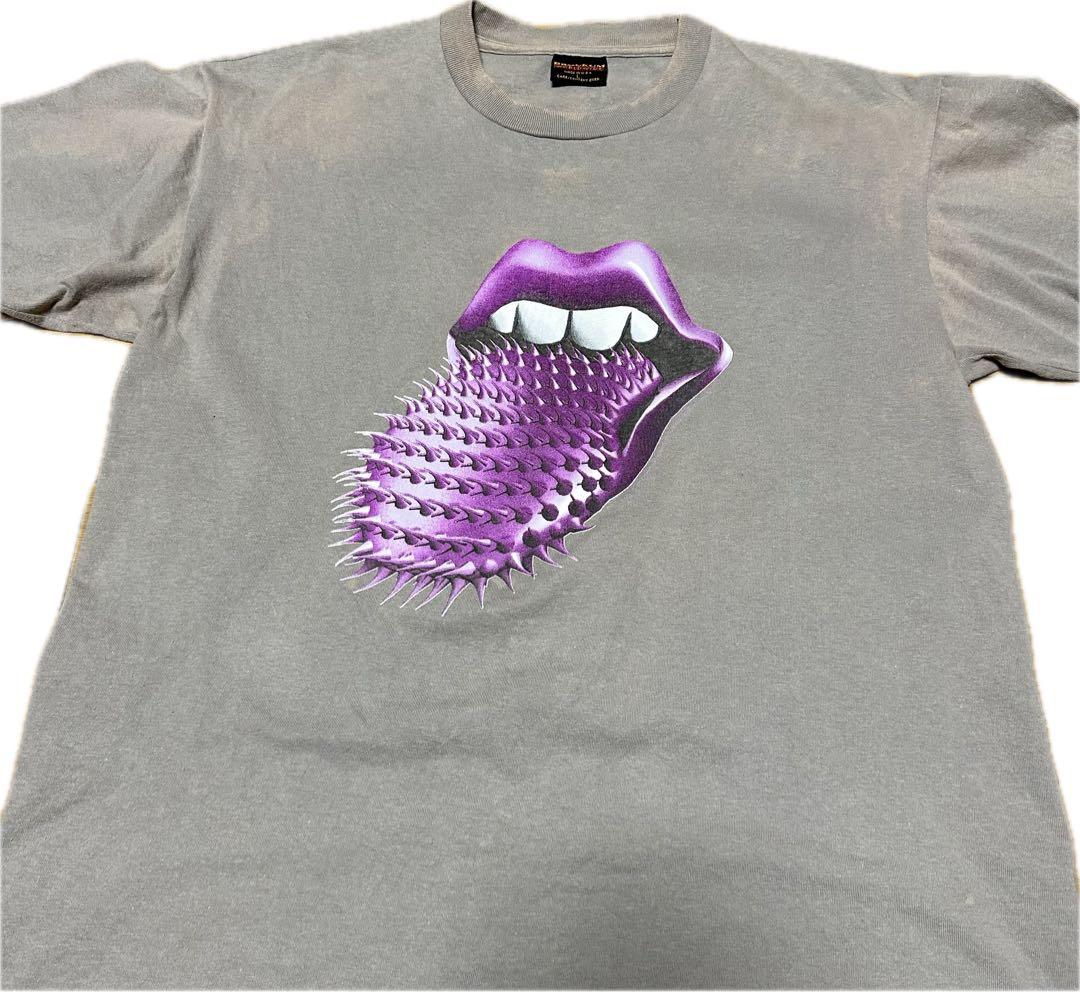 ローリングストーンズ L スパイクタン パープル グレー 90s