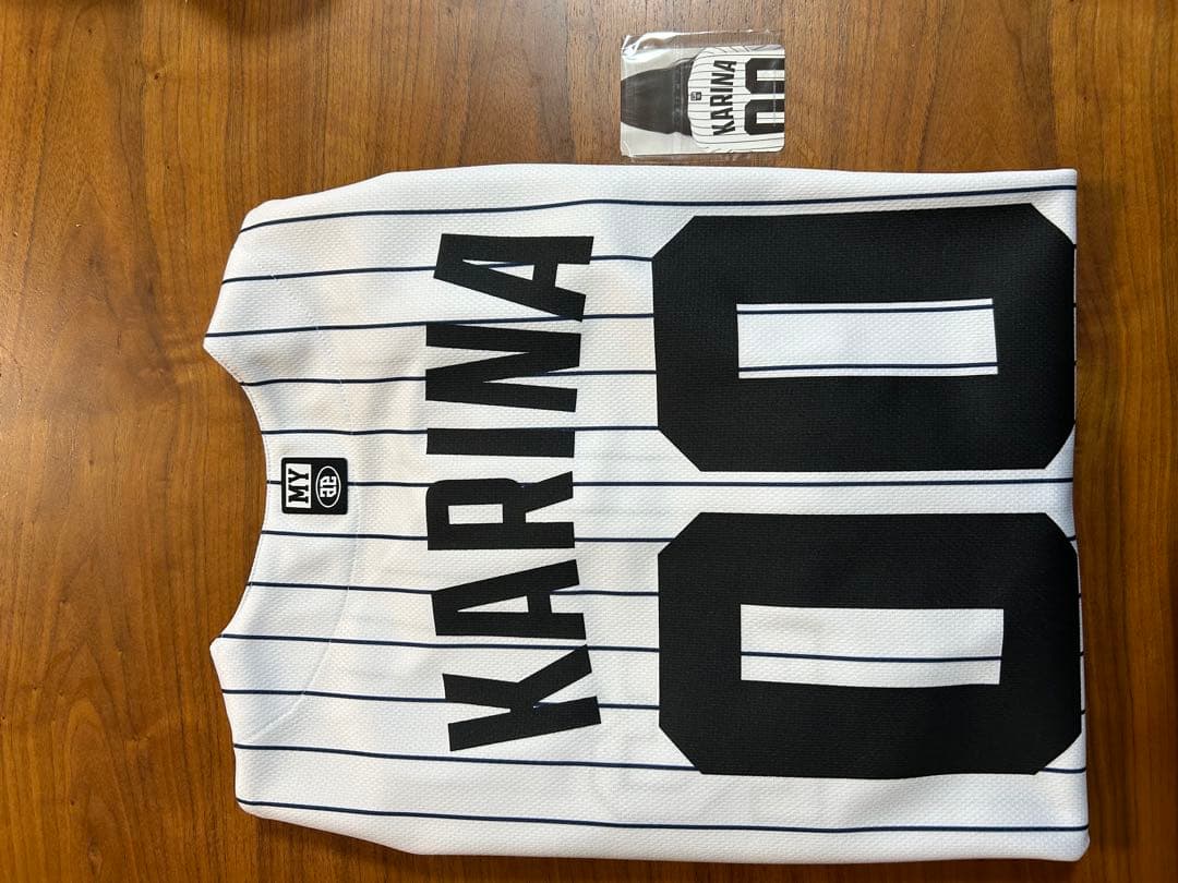 aespa KARINA ヤンキースユニフォーム トレカ付き