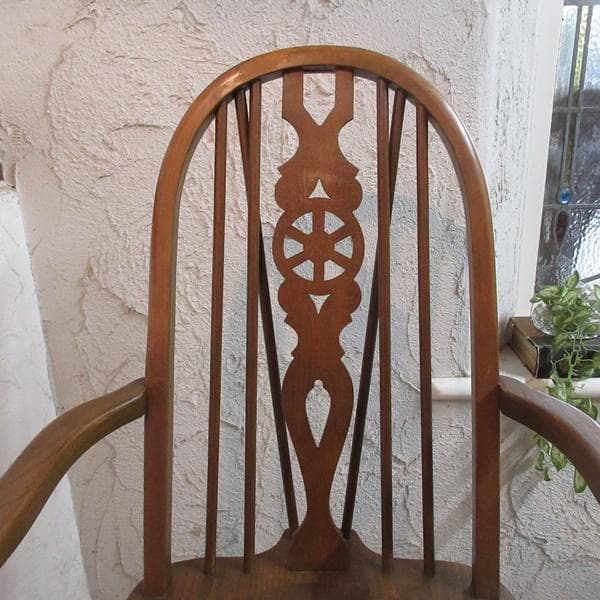 イギリス アンティーク 家具 アームチェア ウィンザーチェア 椅子 4726e