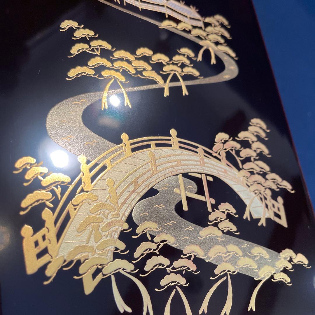 「茶箱」『溜塗の住吉蒔絵 利休茶箱』です。共箱※美品　茶道具