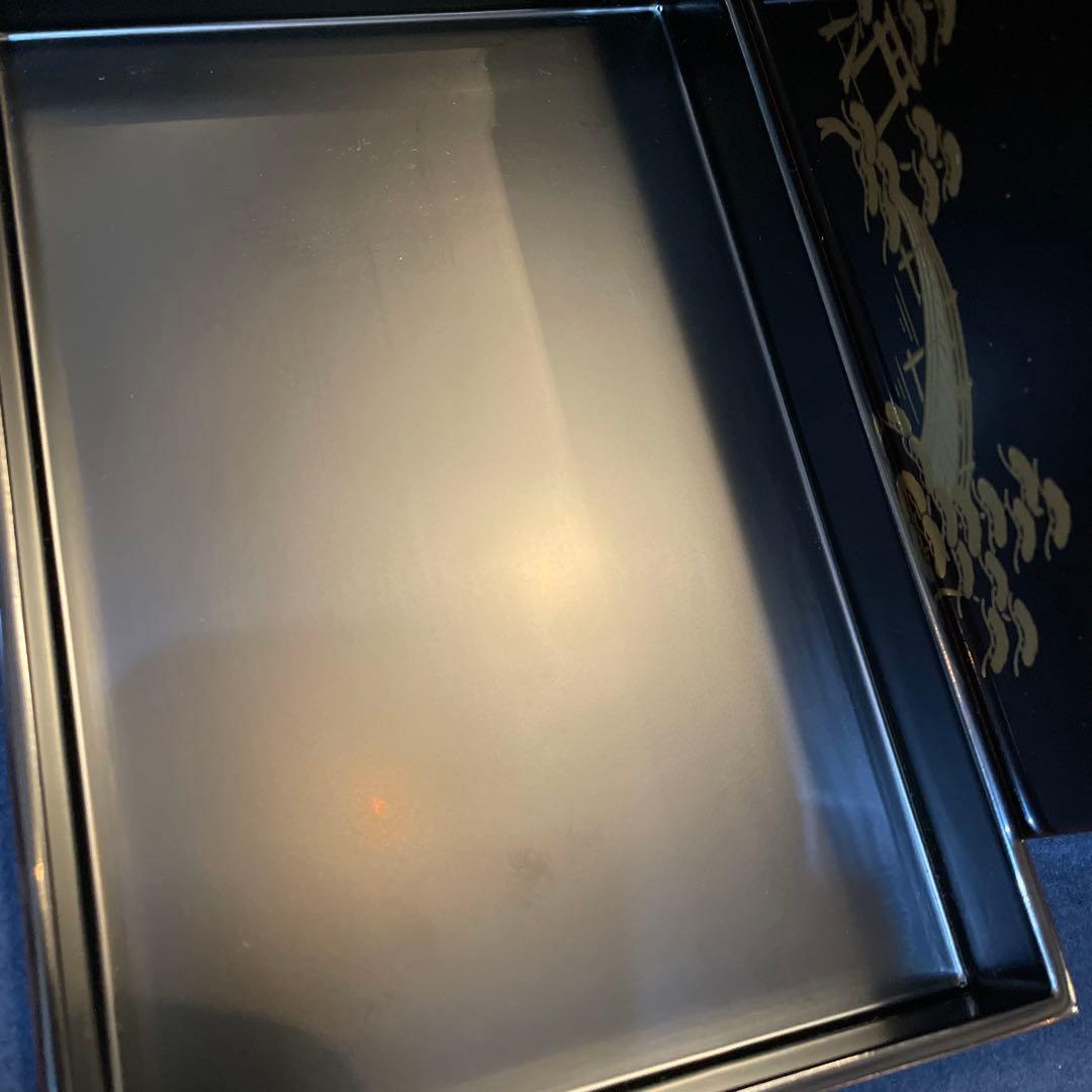 「茶箱」『溜塗の住吉蒔絵 利休茶箱』です。共箱※美品　茶道具