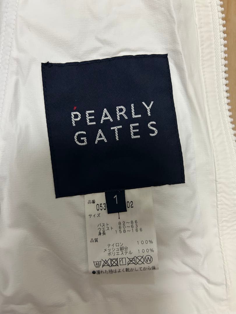 【新品未使用】パーリーゲイツレインウェア　白×ネイビーPEARLY GATES