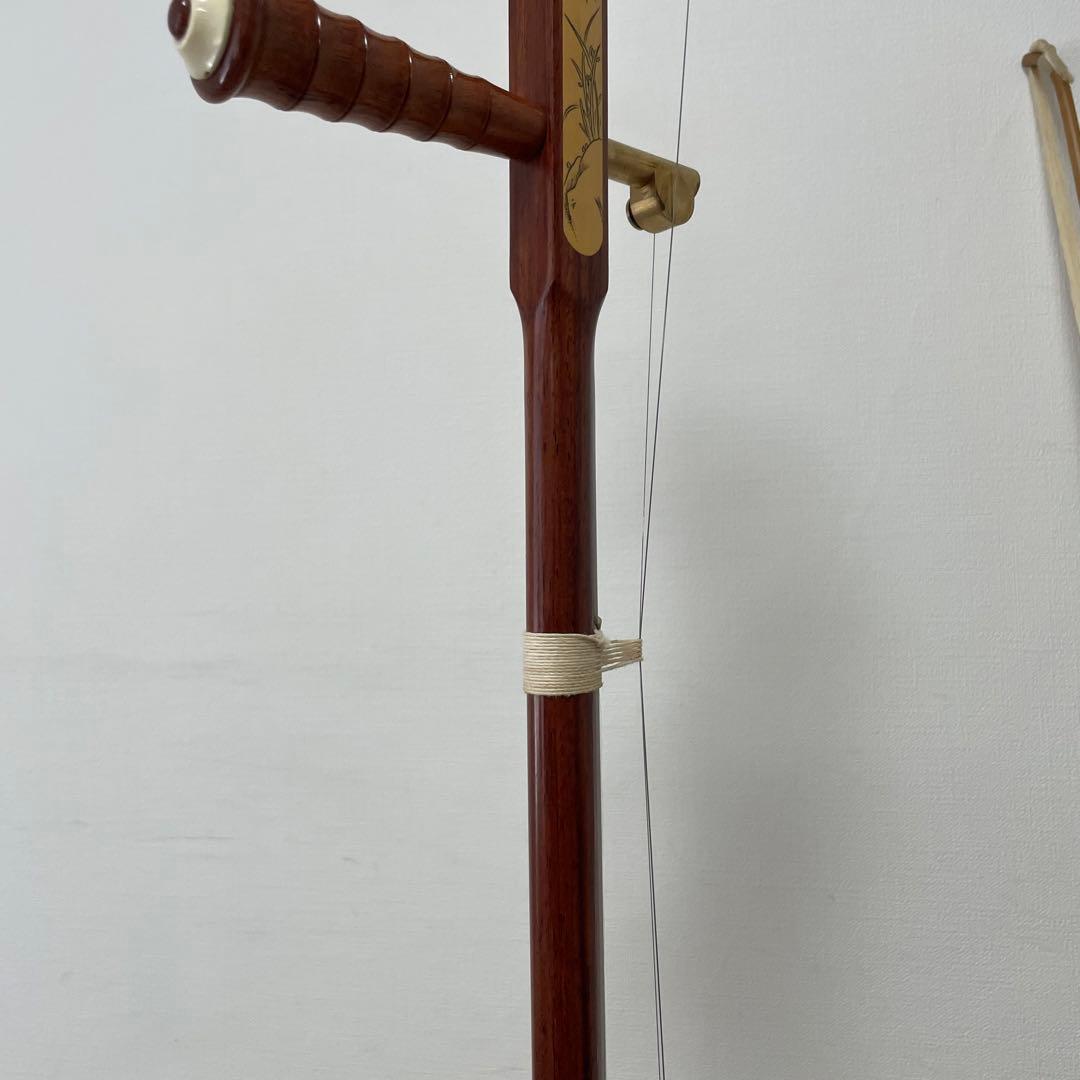 敦煌牌 二胡 上海民族楽器 弓付き 中国