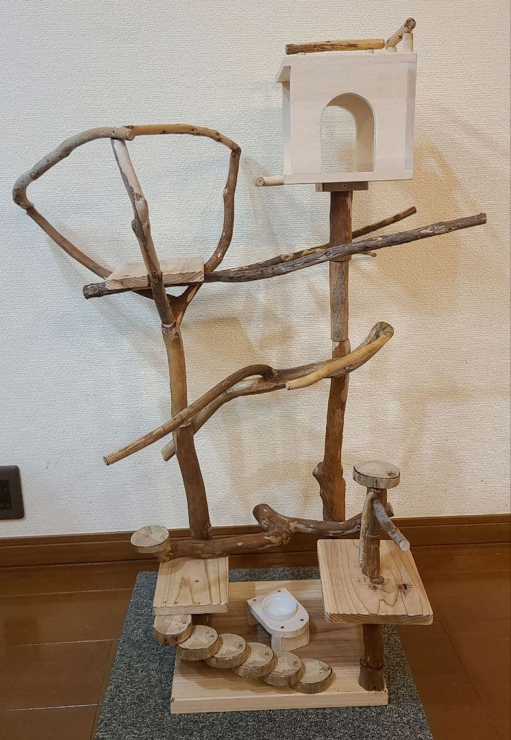 ③ ☆てん☆オーダーバードアスレチック　流木　ハンドメイド