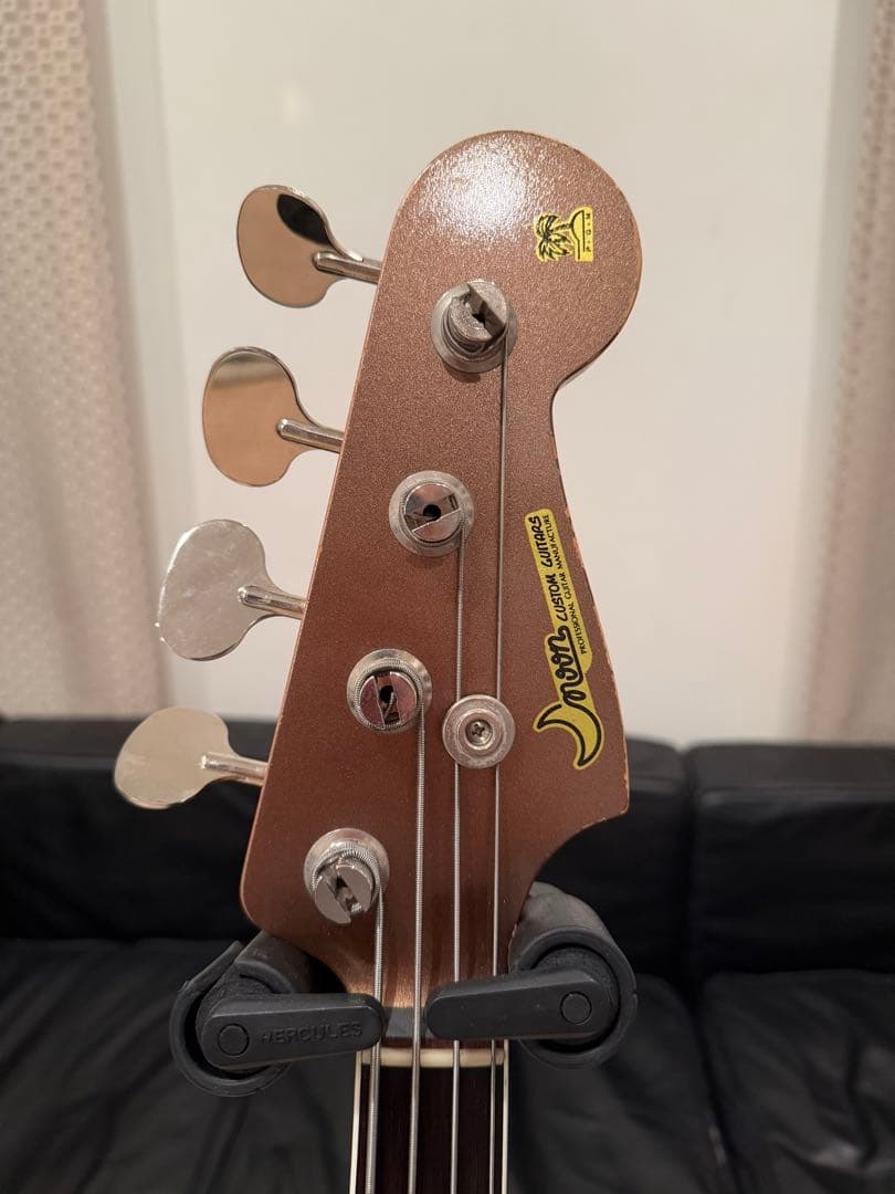 ベース Moon JB Type Relic Burgundy Mist