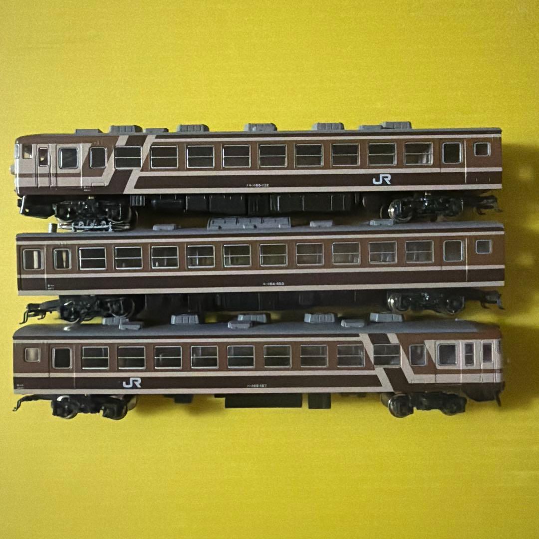 Nゲージ　KATO 165系ムーンライト　赤、緑、茶　9両セット