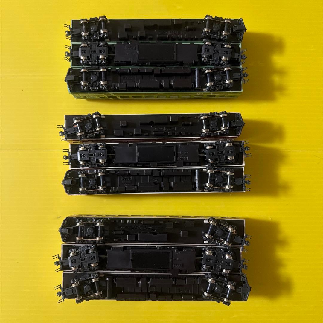 Nゲージ　KATO 165系ムーンライト　赤、緑、茶　9両セット