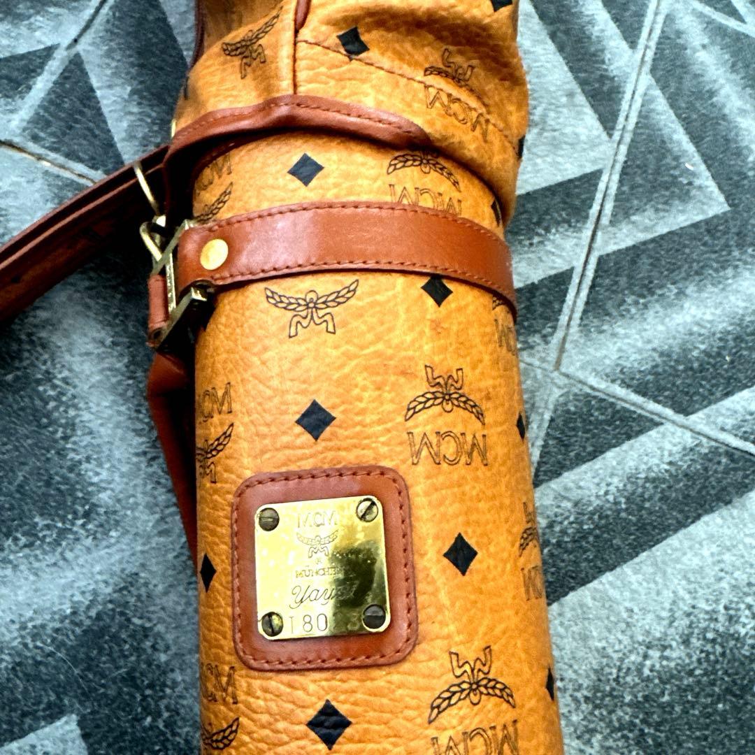 MCM レザーキャディバッグ ベージュ