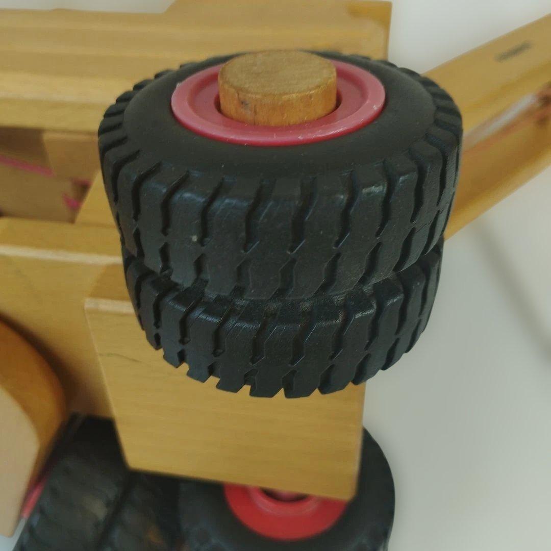 【希少】ドイツ製 fagus ファガス 木製 クレーン車 はたらく車 知育玩具