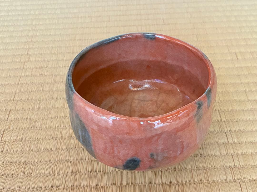 茶道具　『赤楽茶碗』　7代目和樂 作