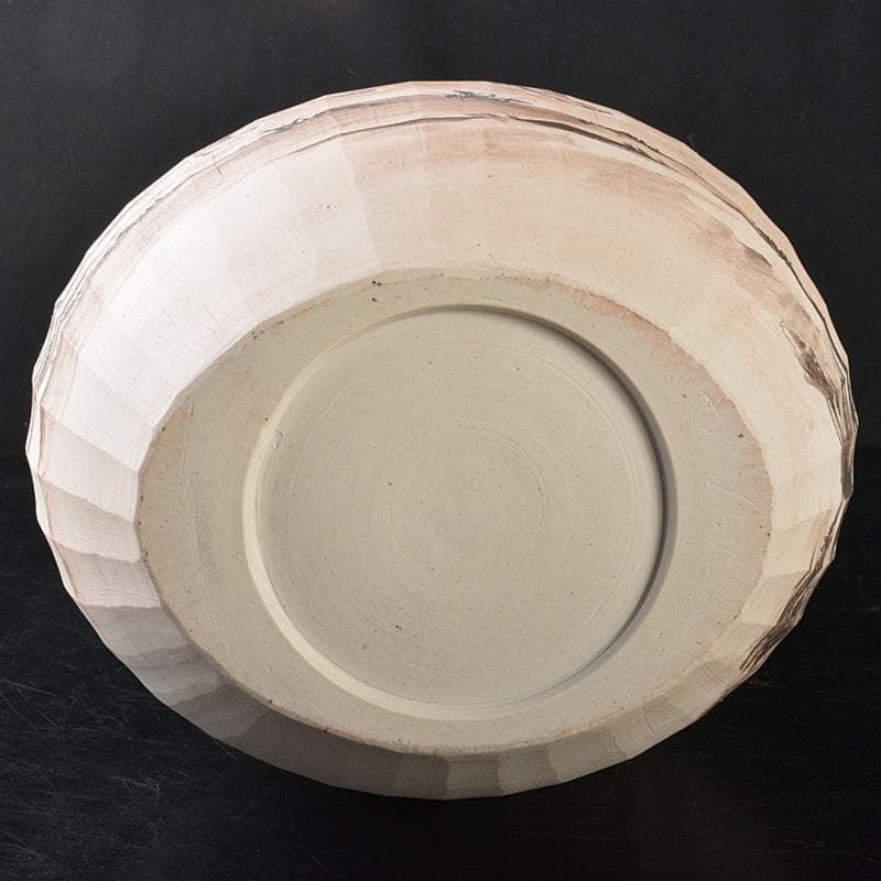 渋草焼　渋草柳造窯　漢詩虎文　猛虎　壷　花入　共箱　N　5788C