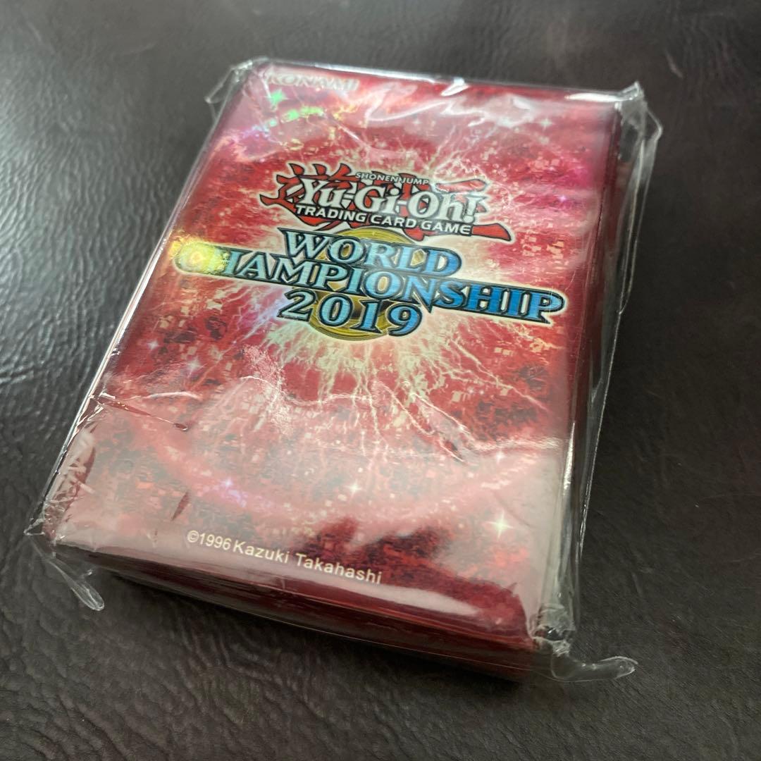 遊戯王　公式　スリーブ　WCS 2019 赤　レッド　100枚　未開封