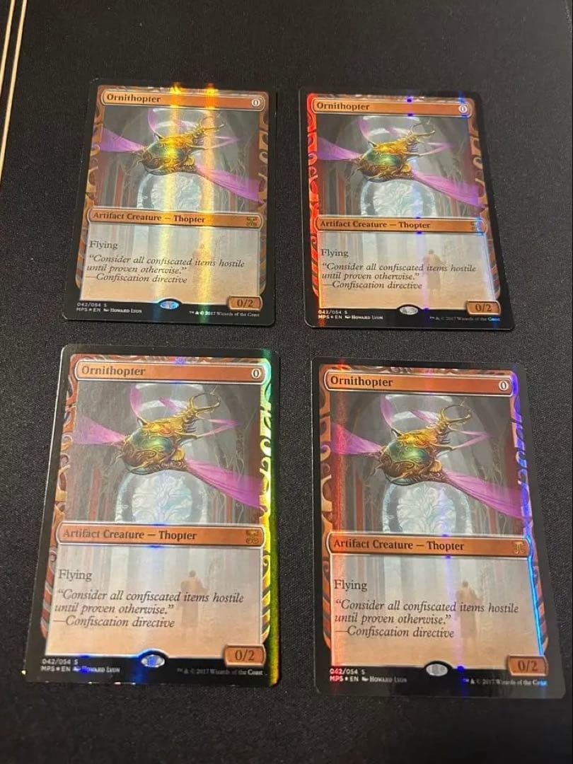 【4枚セット】羽ばたき飛行機械_FOIL_MPS_全面光沢