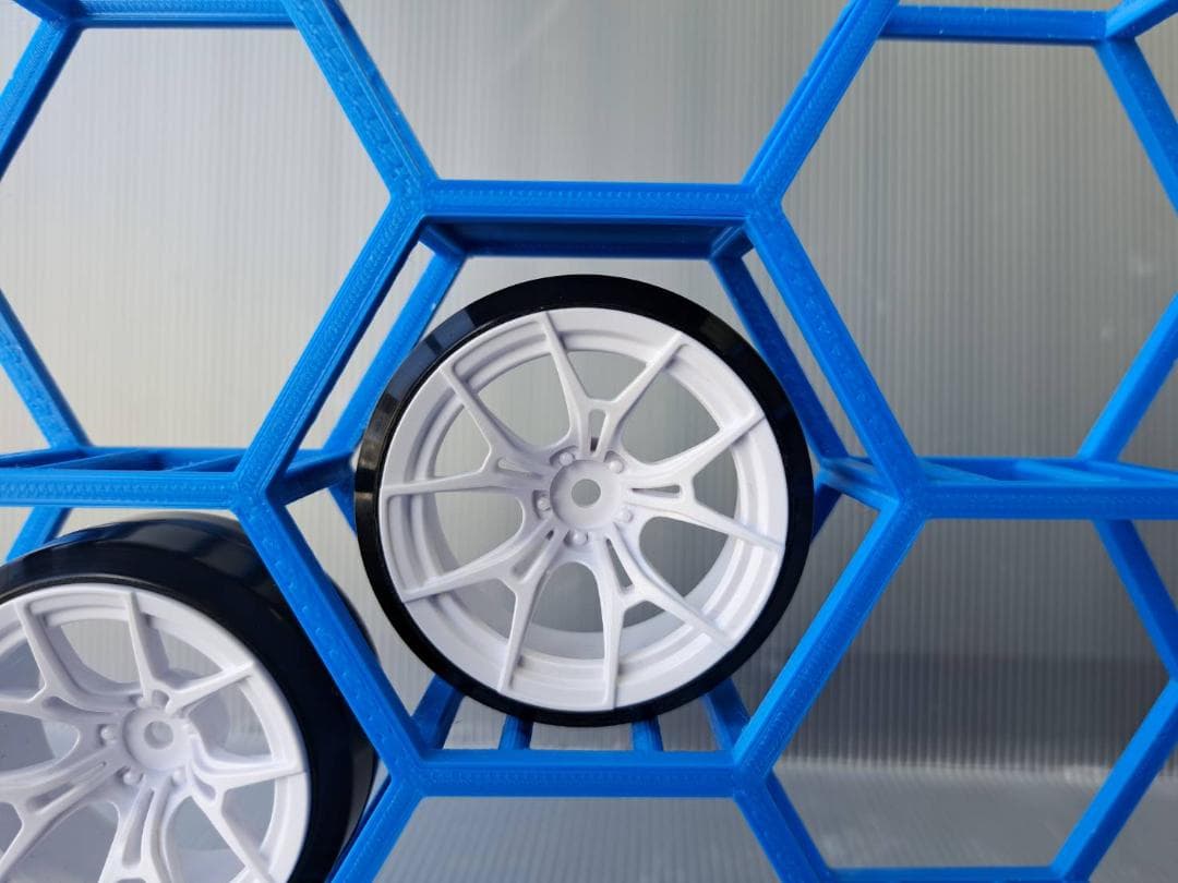 1/10ラジコン用　ホイールスタンド　タイヤラック　ホイール展示用　インテリア用