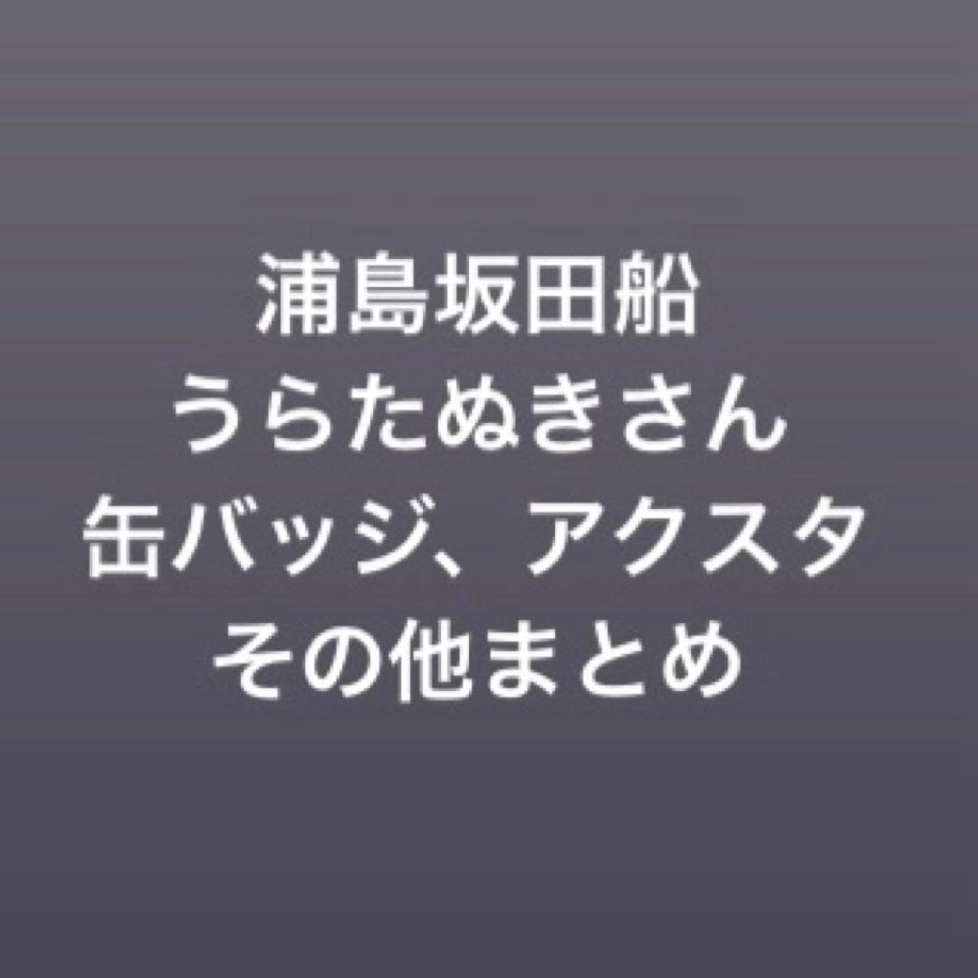 浦島坂田船 うらたぬきさん 缶バッジ・フォトカード・グッズセット