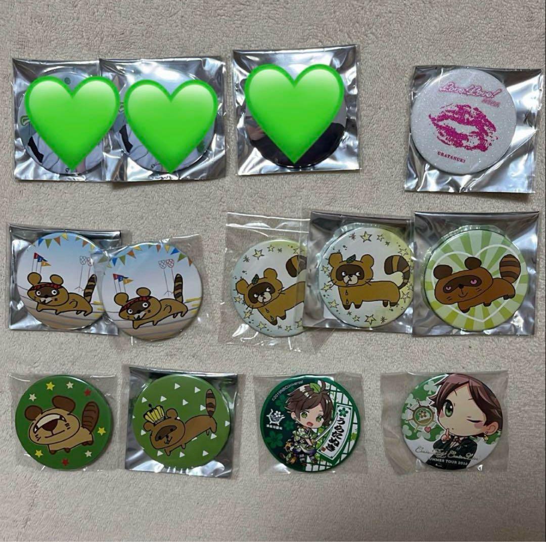 浦島坂田船 うらたぬきさん 缶バッジ・フォトカード・グッズセット