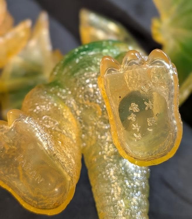 昭和ガメラ＆バルゴン＆ギャオス（日東復刻）クリアミドルソフビフィギュア３体セット