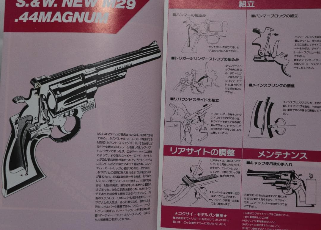 コクサイ金属製モデルガン S＆W　 44マグナム　8.5 インチ　SMG合法品