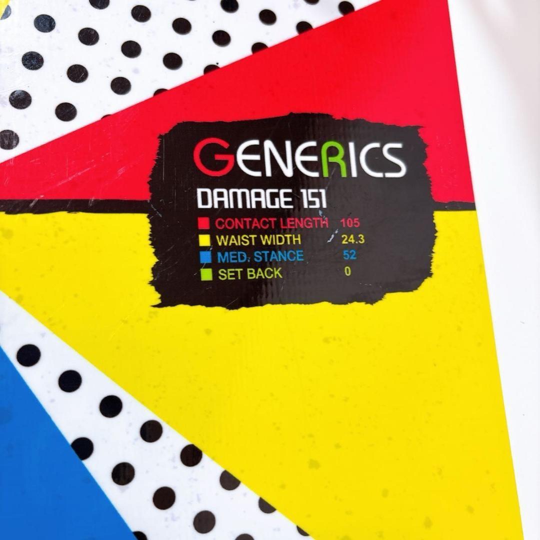 【初心者おすすめ 】 GENERICS スノーボード セット 151cm