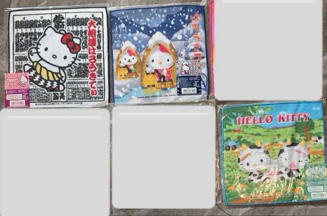 【希少】ハローキティ ご当地ハンカチ　新品未使用 平成レトロ