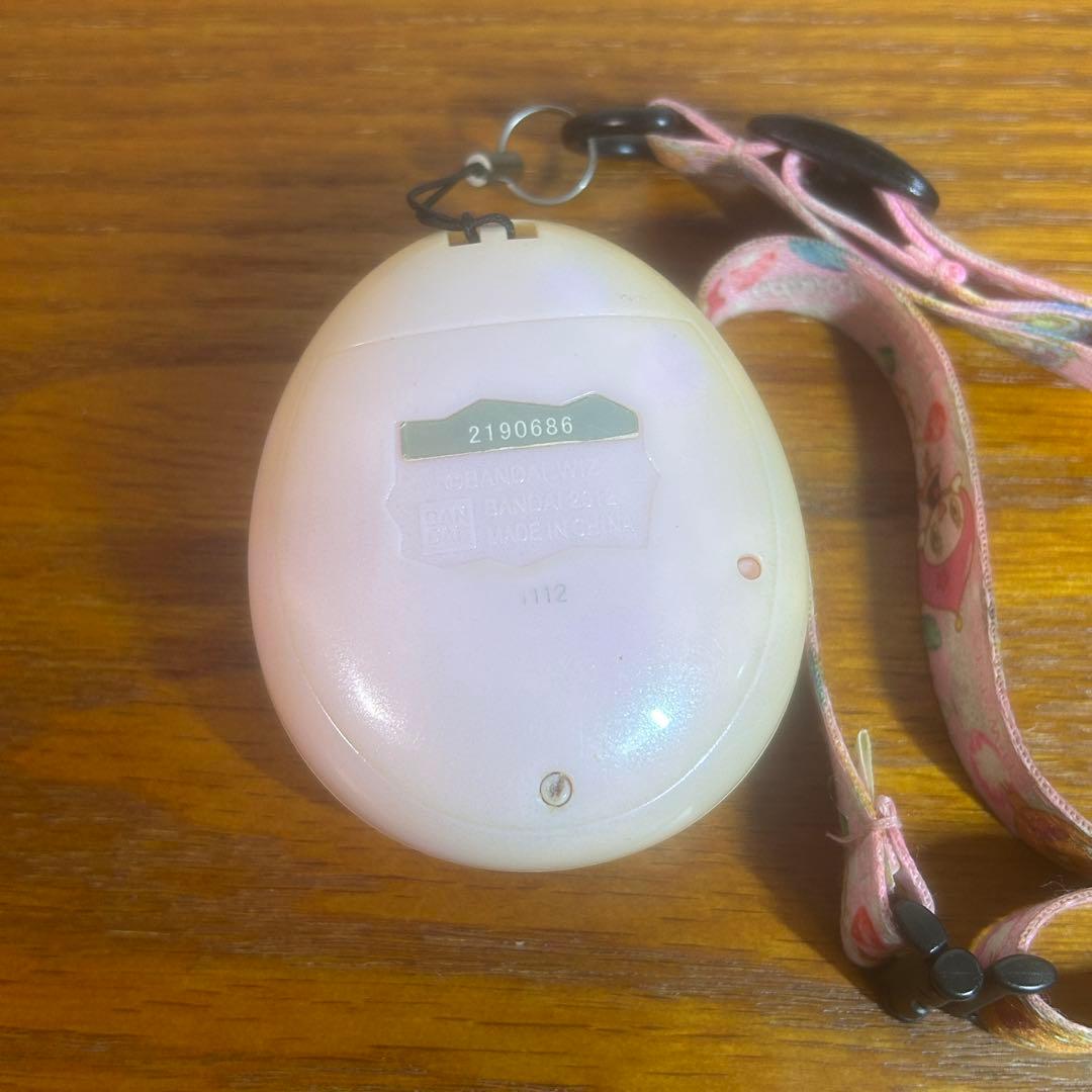 【動作品】 たまごっちピース ピンク ストラップ付き