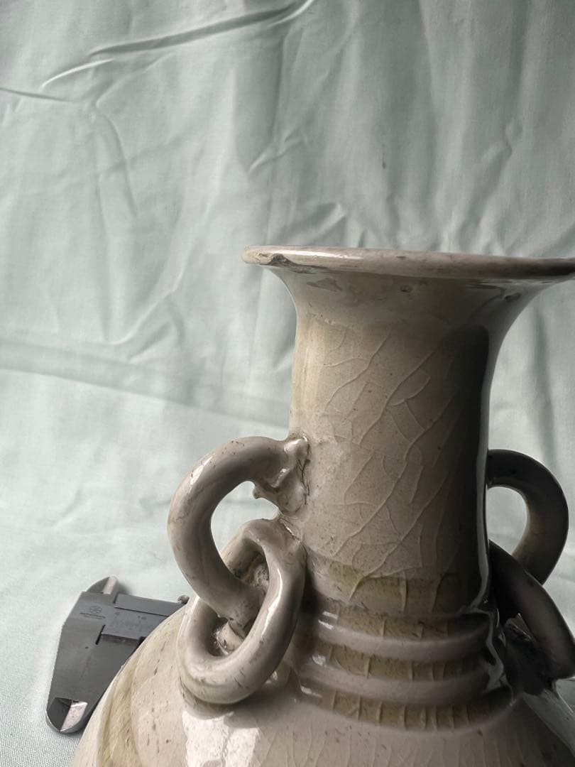 青瓷不遊環瓶  古美術