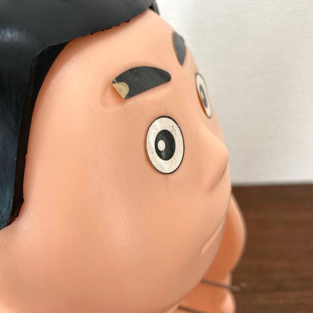 昭和レトロ お相撲さん 貯金箱 ホルダー ソフビ