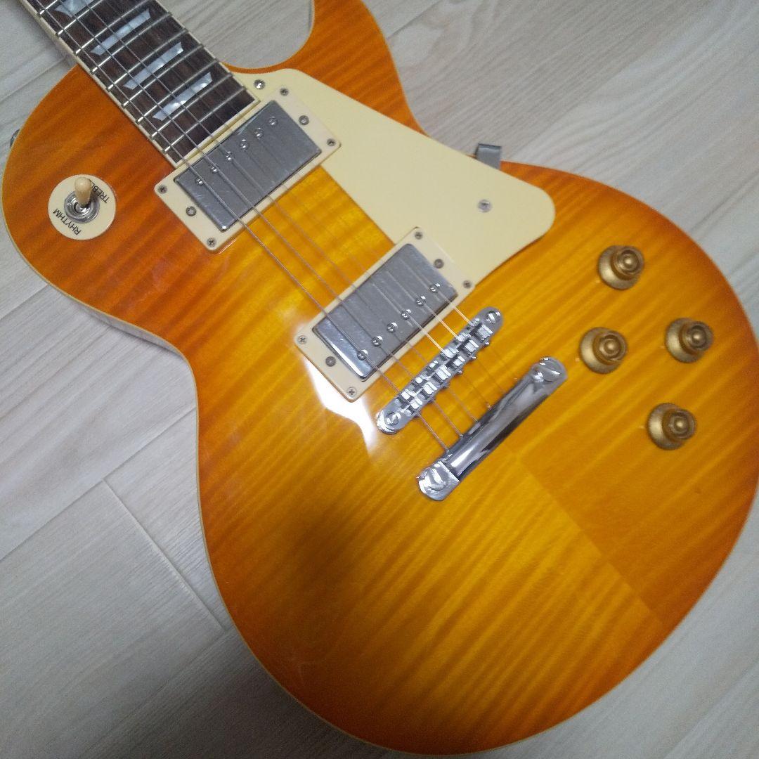 ブリッツギター 虎目レスポール ケース付き