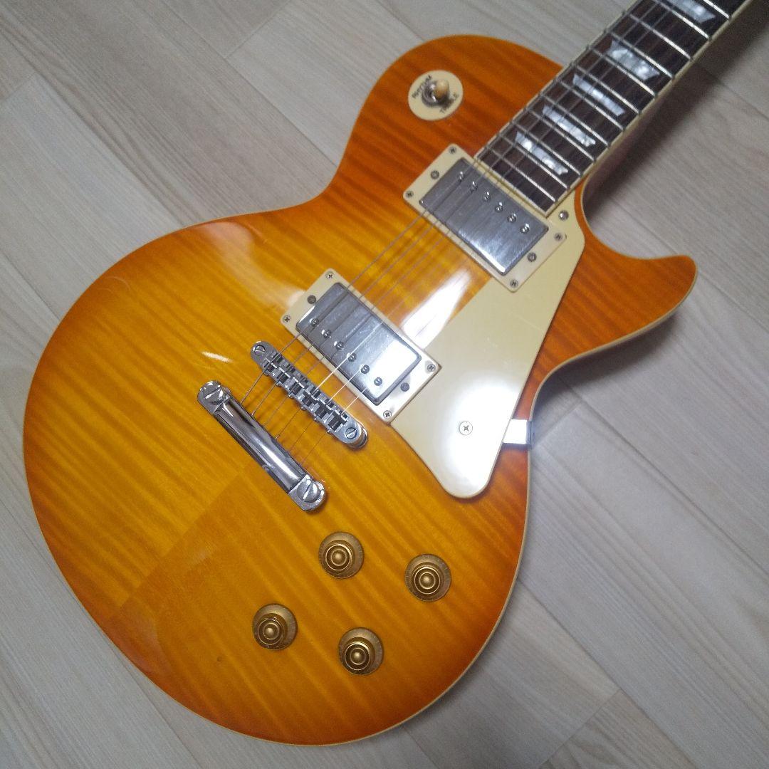 ブリッツギター 虎目レスポール ケース付き