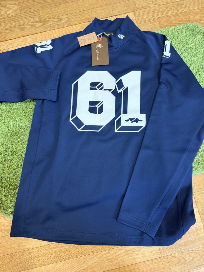 新品正規品【ROUGH&SWELL/L】裏起毛モックネック長袖カットソー